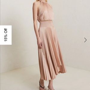 A.L.C.Renzo II Satin Pleated Dress in “Bella.”